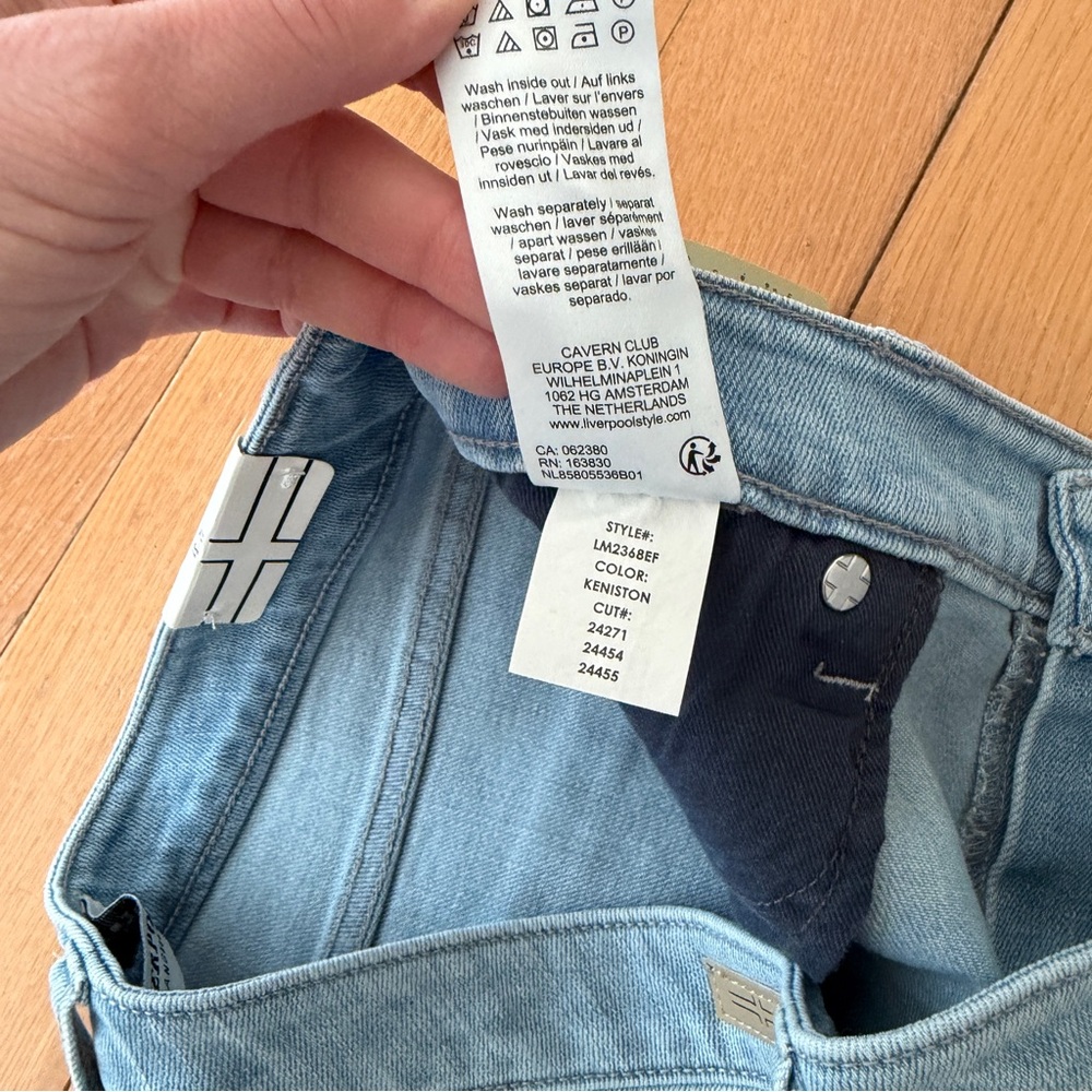 NWT Liverpool Abby Hi-Rise Ankle Keniston Blue Jeans Size 12/31 Women - Picture 9 of 14